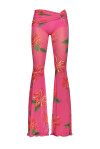 Pantaloni flare-fit con stampa floreale - 4
