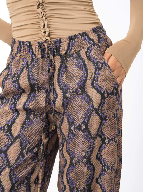 Pantaloni palazzo snake - 3