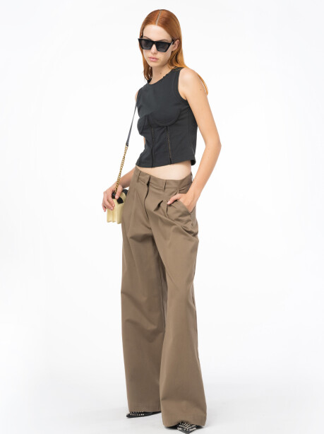 Pantaloni ampi in cotone - 1