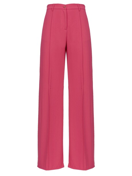 Pantaloni wide-leg in crêpe fluido - 4