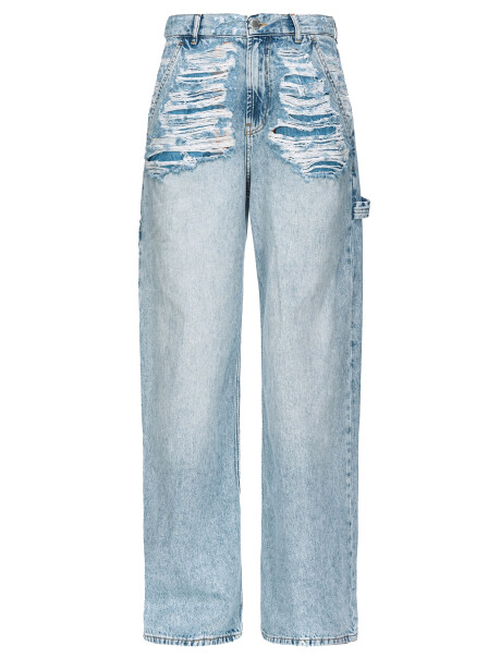 Jeans slouchy con strappi - 4