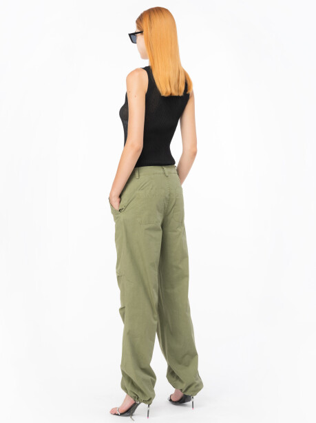 Pantaloni cargo  a gamba ampia stile utility - 2