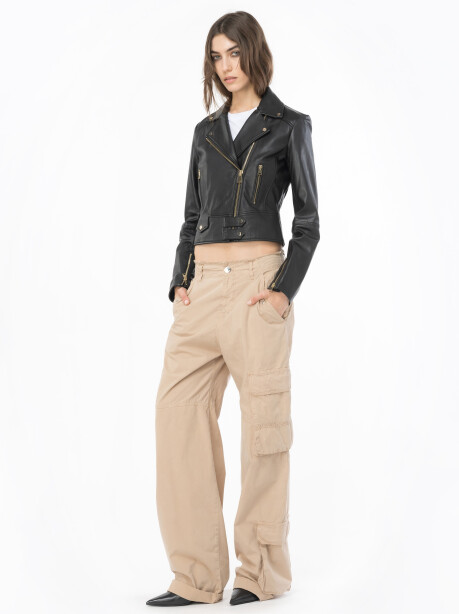 Pantaloni cargo in cotone - 3