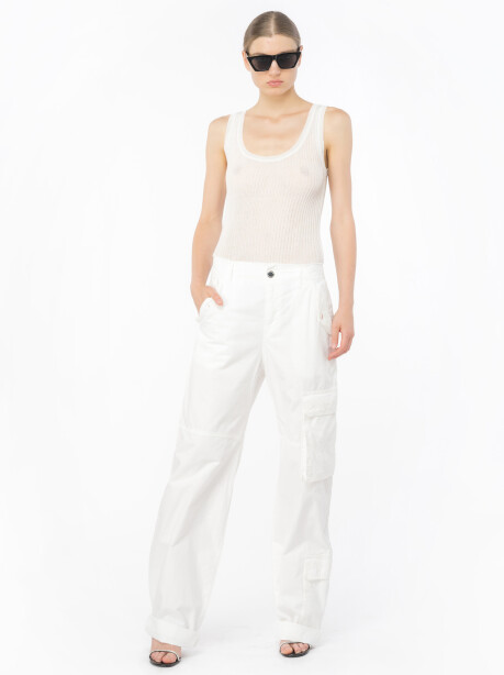 Pantaloni cargo in cotone - 1