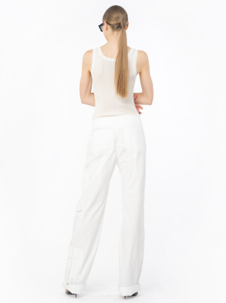 Pantaloni cargo in cotone - 2