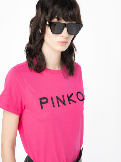 T-shirt jersey stampa logo Pinko - 1