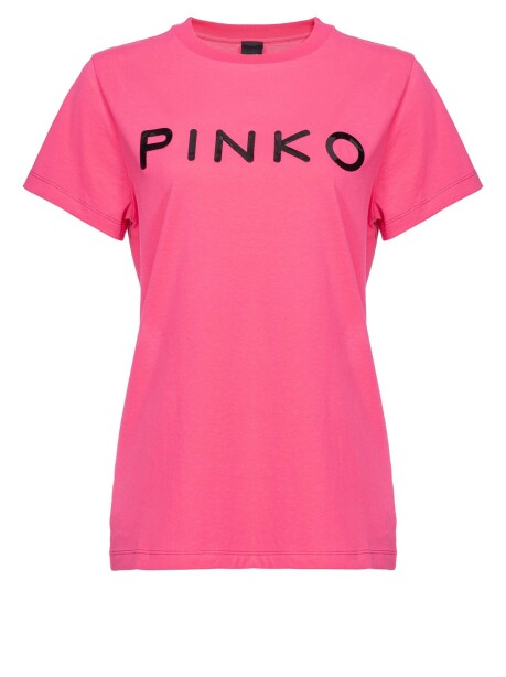 T-shirt jersey stampa logo Pinko - 4