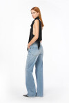 Jeans wide leg denim vintage chiaro - 3