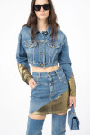 Minigonna denim golden - 2