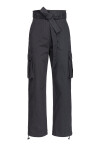 Pantaloni cargo in cotone lavato - 4