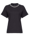 T-shirt con cristalli a collana - 4