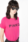 T-shirt jersey stampa logo Pinko - 1