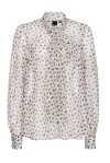 Blusa stampa microfiore e pois - 1